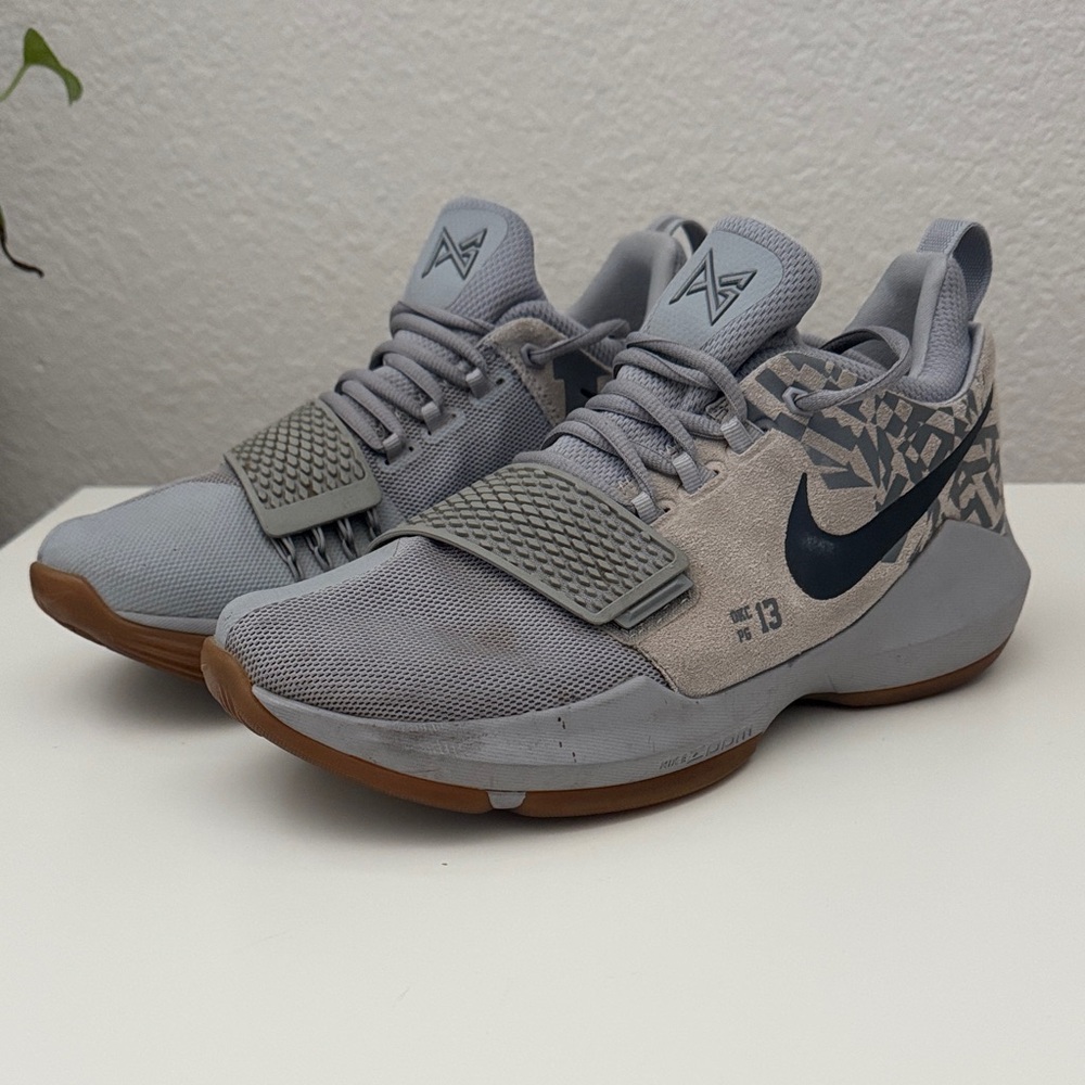 Nike PG 1 “OKC” Basketball Sneakers Gray Black Size 9.5 – Paul George – Used